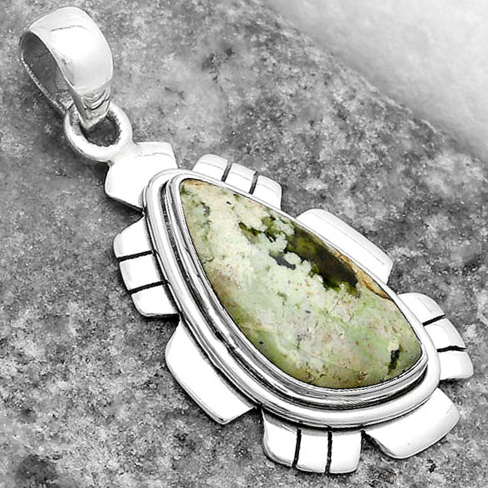 Natural Chrome Chalcedony Pendant P-1179 SDP119971