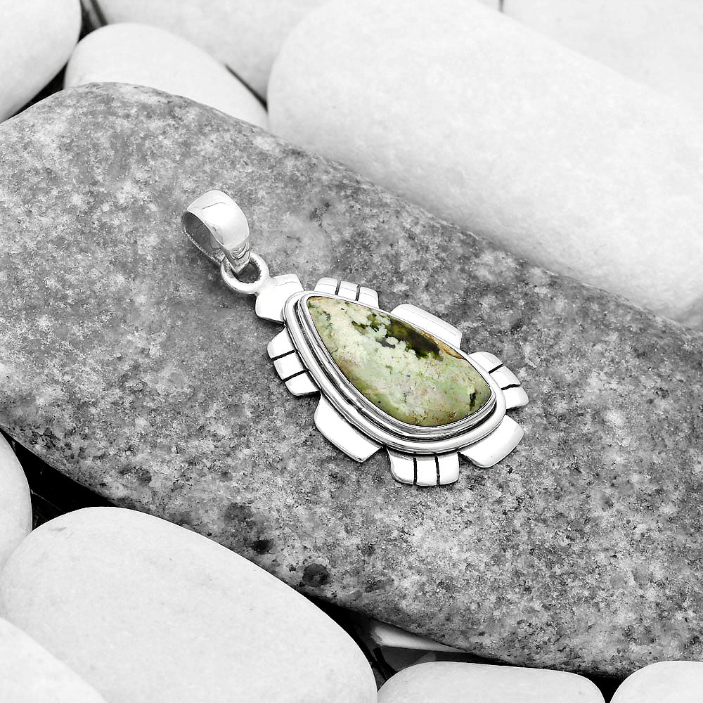 Natural Chrome Chalcedony Pendant P-1179 SDP119971