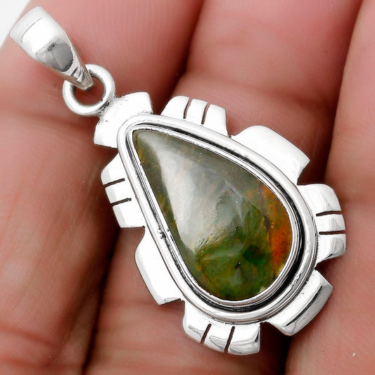 Natural Chrome Chalcedony Pendant P-1179 SDP119972
