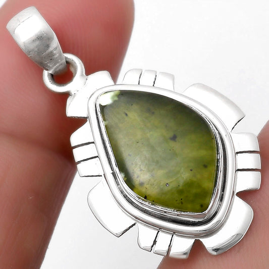 Natural Chrome Chalcedony Pendant P-1179 SDP119979