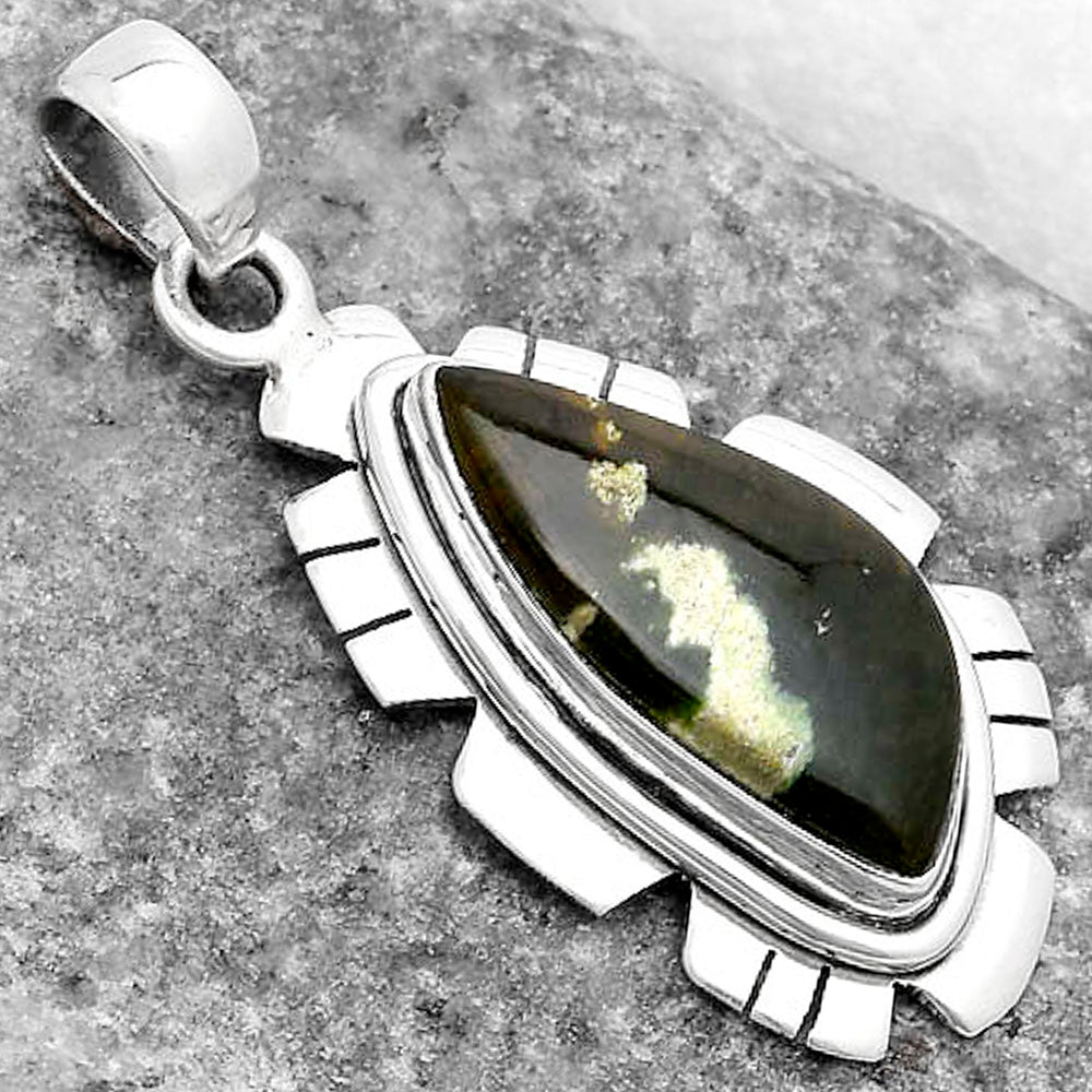 Natural Chrome Chalcedony Pendant P-1179 SDP119984