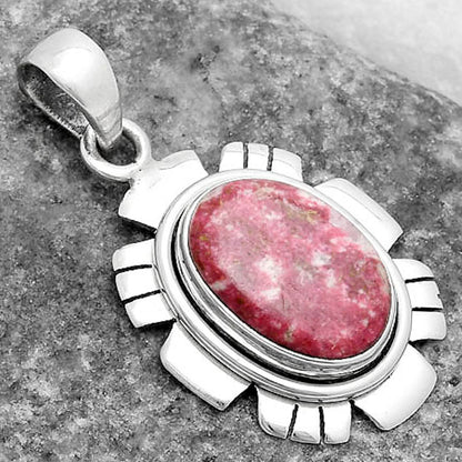Natural Pink Thulite - Norway Pendant P-1179 SDP119992