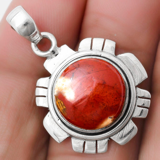 Natural Red Moss Agate Pendant P-1179 SDP119998