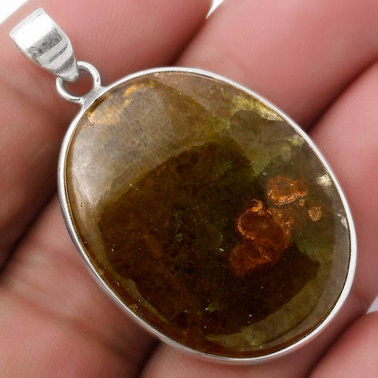 Natural Cloudy Prehnite Pendant P-1001 SDP120107
