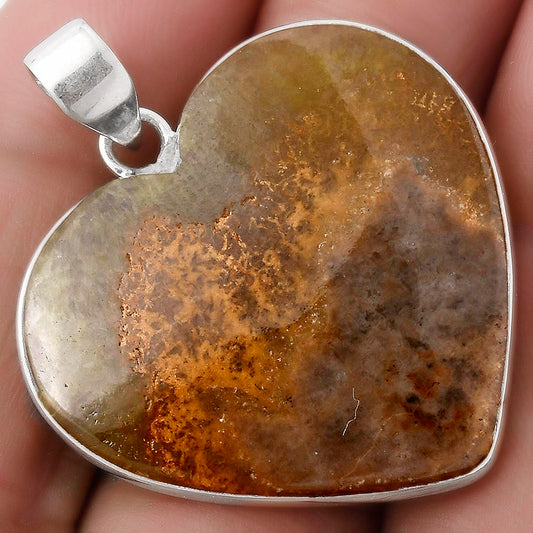 Natural Cloudy Prehnite Pendant P-1043 SDP120113