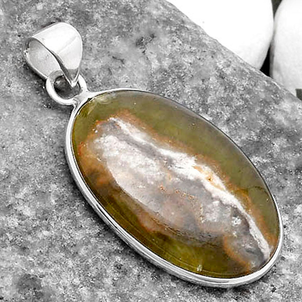 Natural Cloudy Prehnite Pendant P-1001 SDP120200