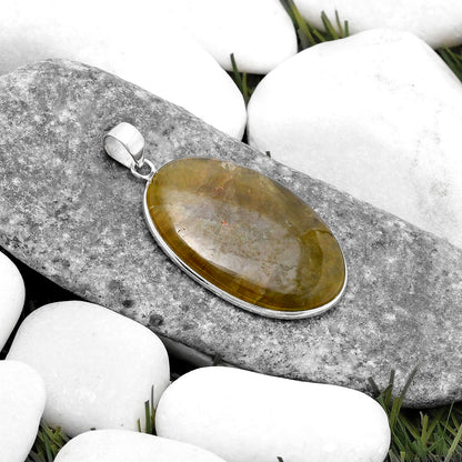 Natural Cloudy Prehnite Pendant P-1001 SDP120217