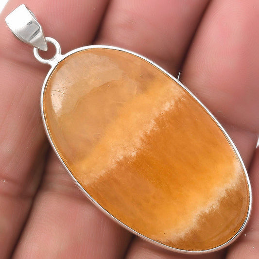 Natural Honey Aragonite Pendant P-1001 SDP120226