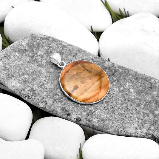 Natural Butterfly Wing Jasper Pendant P-1001 SDP120233
