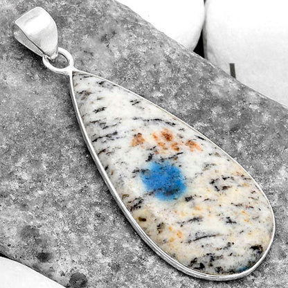 Natural K2 Blue - Azurite In Quartz Pendant P-1001 SDP120276