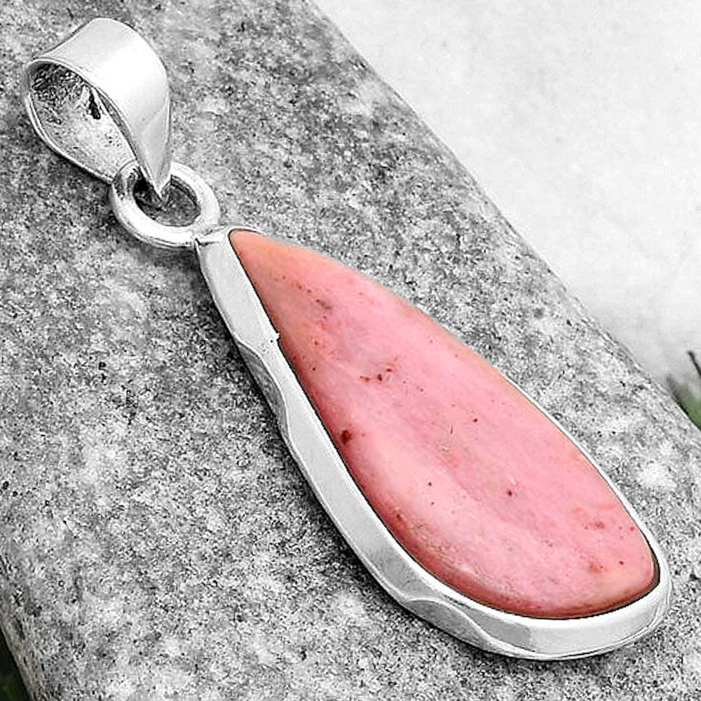 Natural Pink Tulip Quartz Pendant P-1110 SDP120477