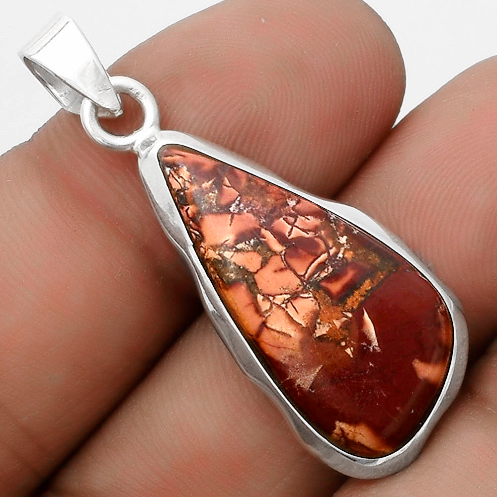 Natural Indian Paint Gemstone Pendant P-1110 SDP120482