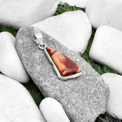 Natural Indian Paint Gemstone Pendant P-1110 SDP120491