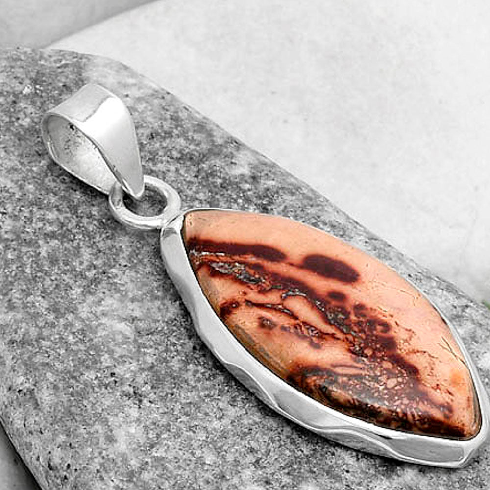 Natural Indian Paint Gemstone Pendant P-1110 SDP120497