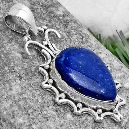 Natural Lapis - Afghanistan Pendant P-1249 SDP120710