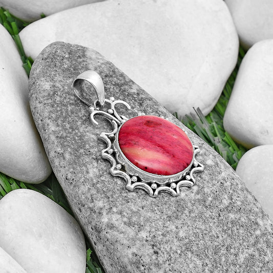 Natural Pink Tulip Quartz Pendant P-1249 SDP120712