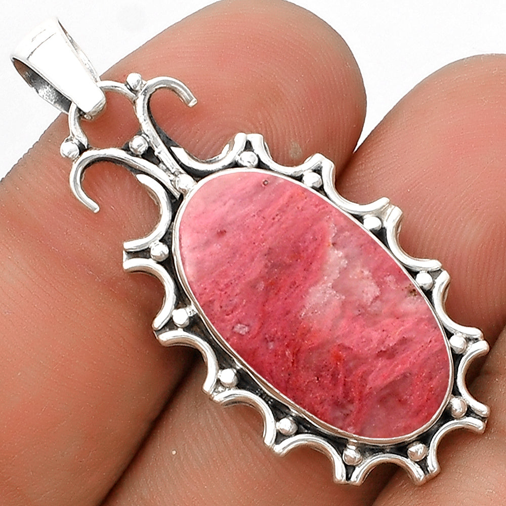 Natural Pink Tulip Quartz Pendant P-1249 SDP120723