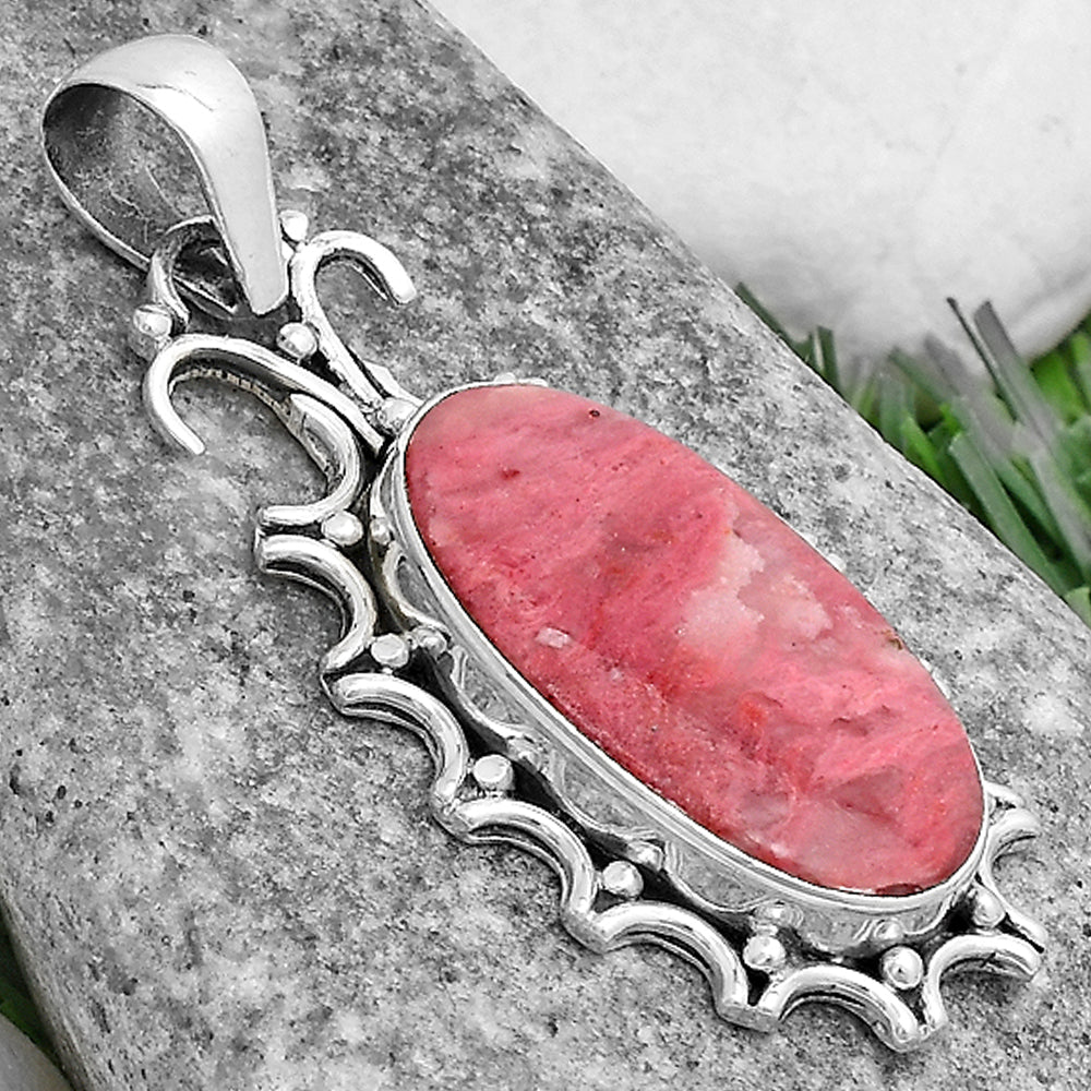 Natural Pink Tulip Quartz Pendant P-1249 SDP120723