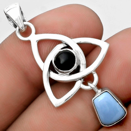 Celtic - Owyhee Opal & Black Onyx Pendant P-1628 SDP120738