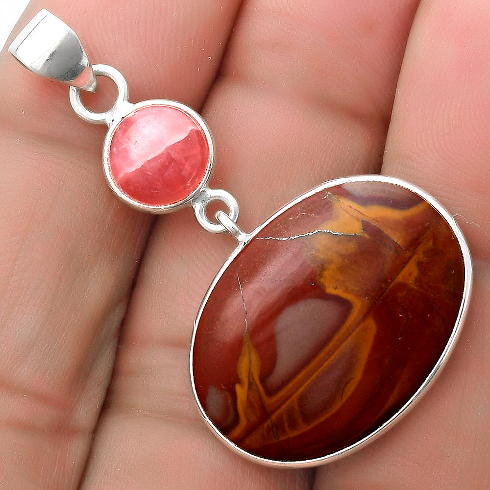 Noreena Jasper & Rhodochrosite Argentina Pendant P-1098 SDP120889