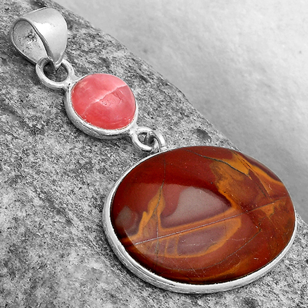 Noreena Jasper & Rhodochrosite Argentina Pendant P-1098 SDP120889