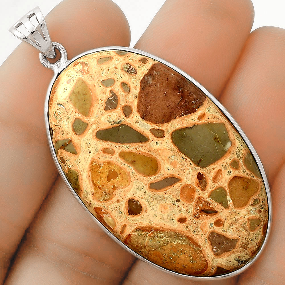 Natural Leopardite Jasper Pendant P-1001 SDP120974