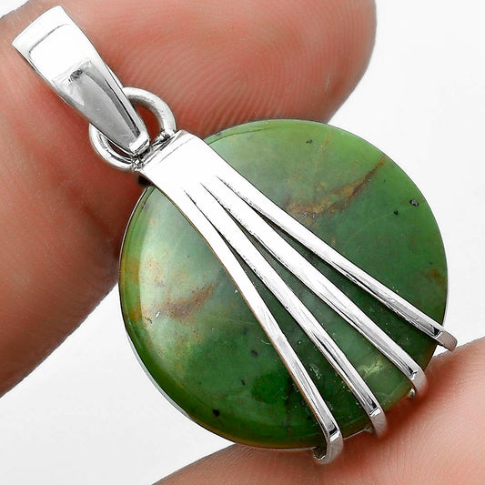 Natural Chrome Chalcedony Pendant P-1302 SDP120981