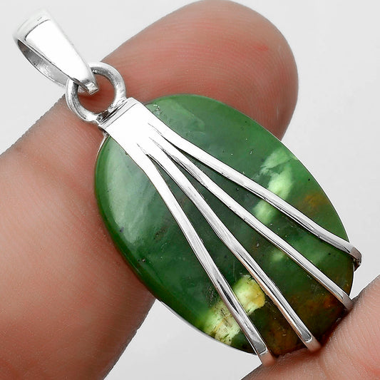 Natural Chrome Chalcedony Pendant P-1302 SDP120983