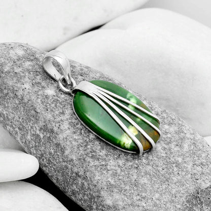 Natural Chrome Chalcedony Pendant P-1302 SDP120983