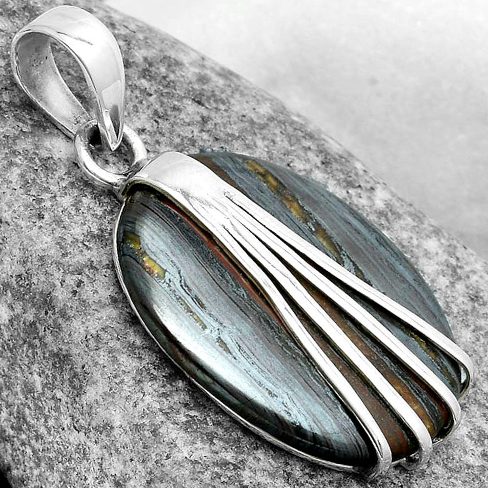 Natural Iron Tiger Eye Pendant P-1302 SDP120986
