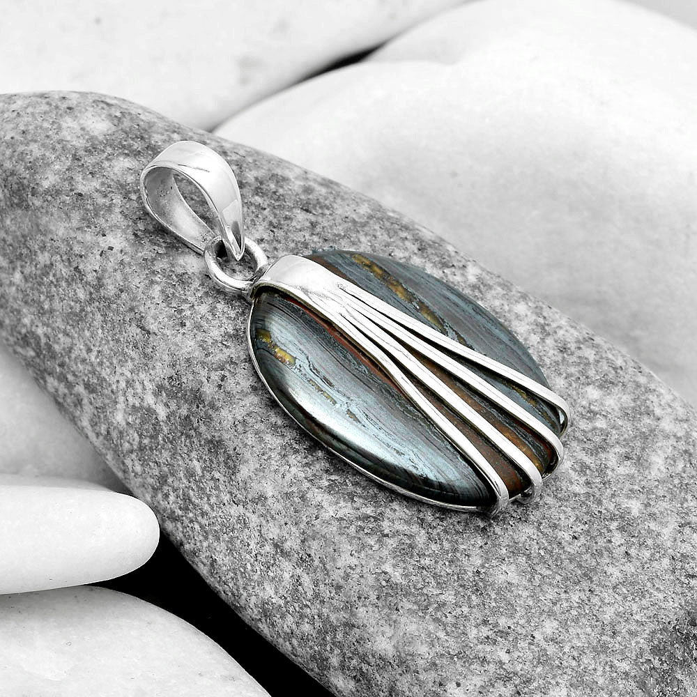 Natural Iron Tiger Eye Pendant P-1302 SDP120986