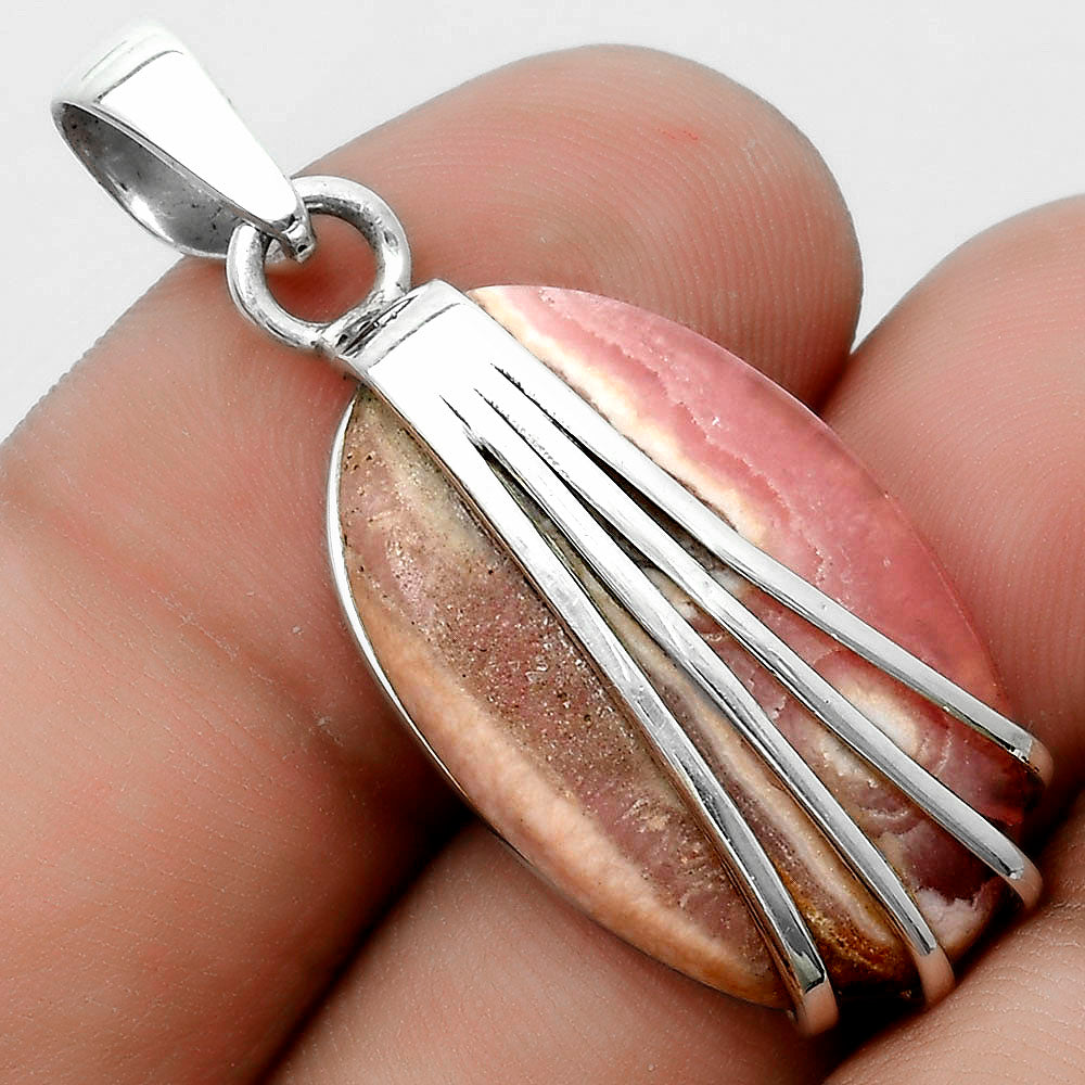 Natural Rhodochrosite Argentina Pendant P-1302 SDP120987