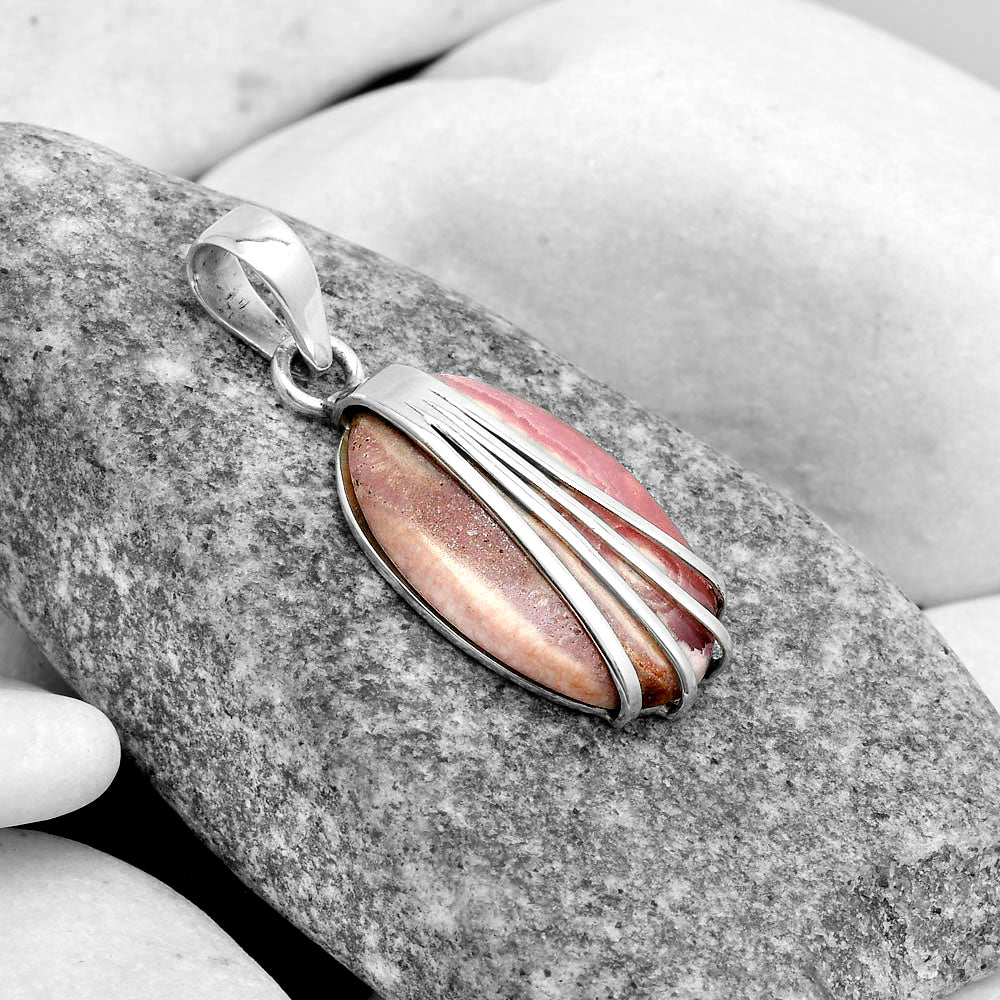 Natural Rhodochrosite Argentina Pendant P-1302 SDP120987