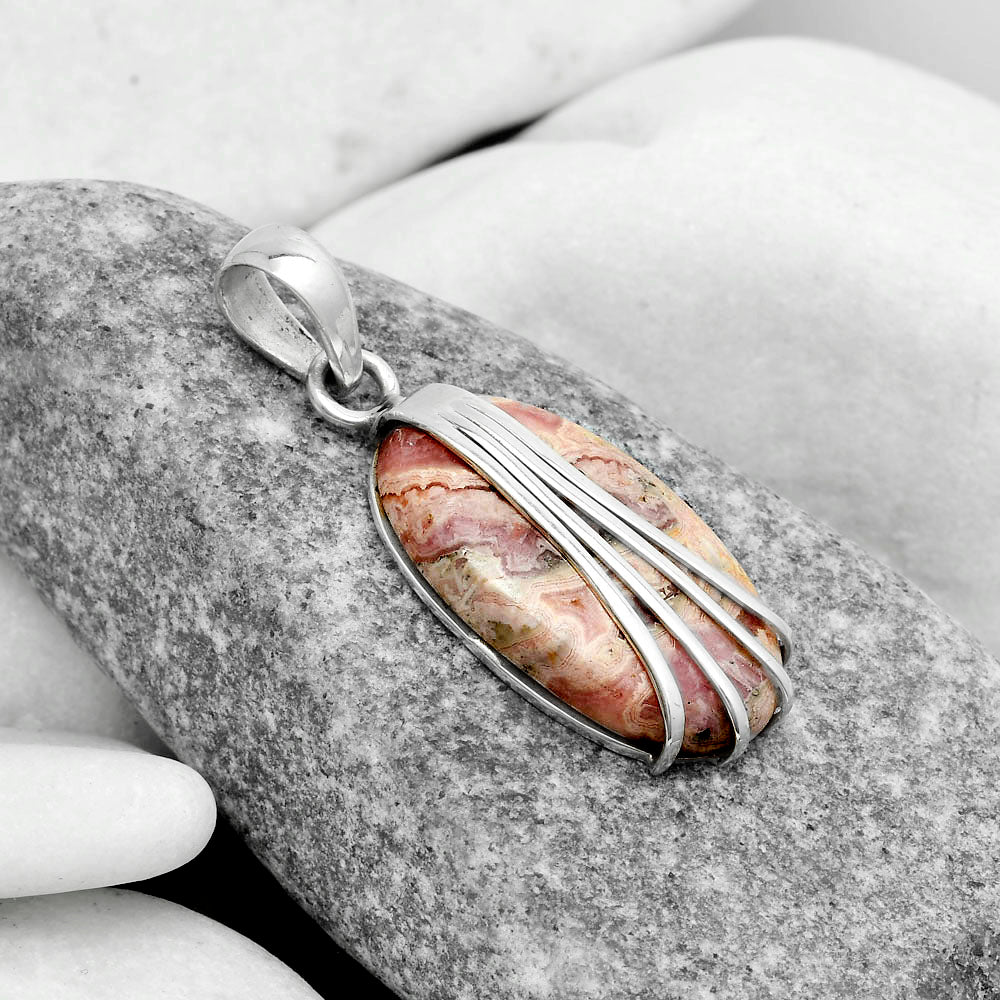 Natural Rhodochrosite Argentina Pendant P-1302 SDP120991