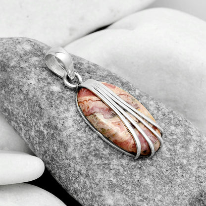 Natural Rhodochrosite Argentina Pendant P-1302 SDP120991