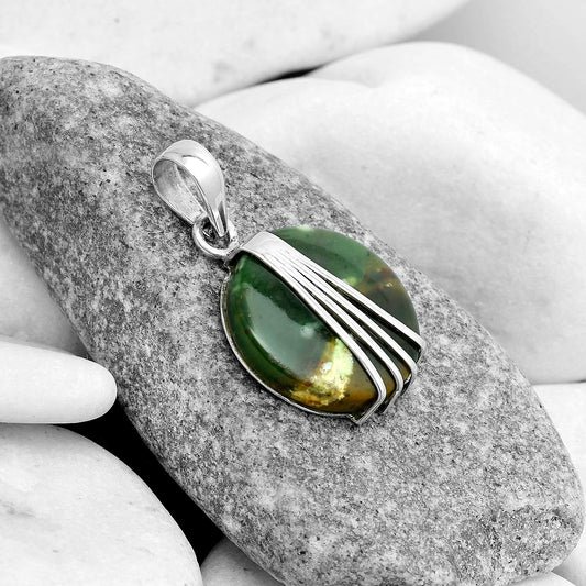 Natural Chrome Chalcedony Pendant P-1302 SDP121000