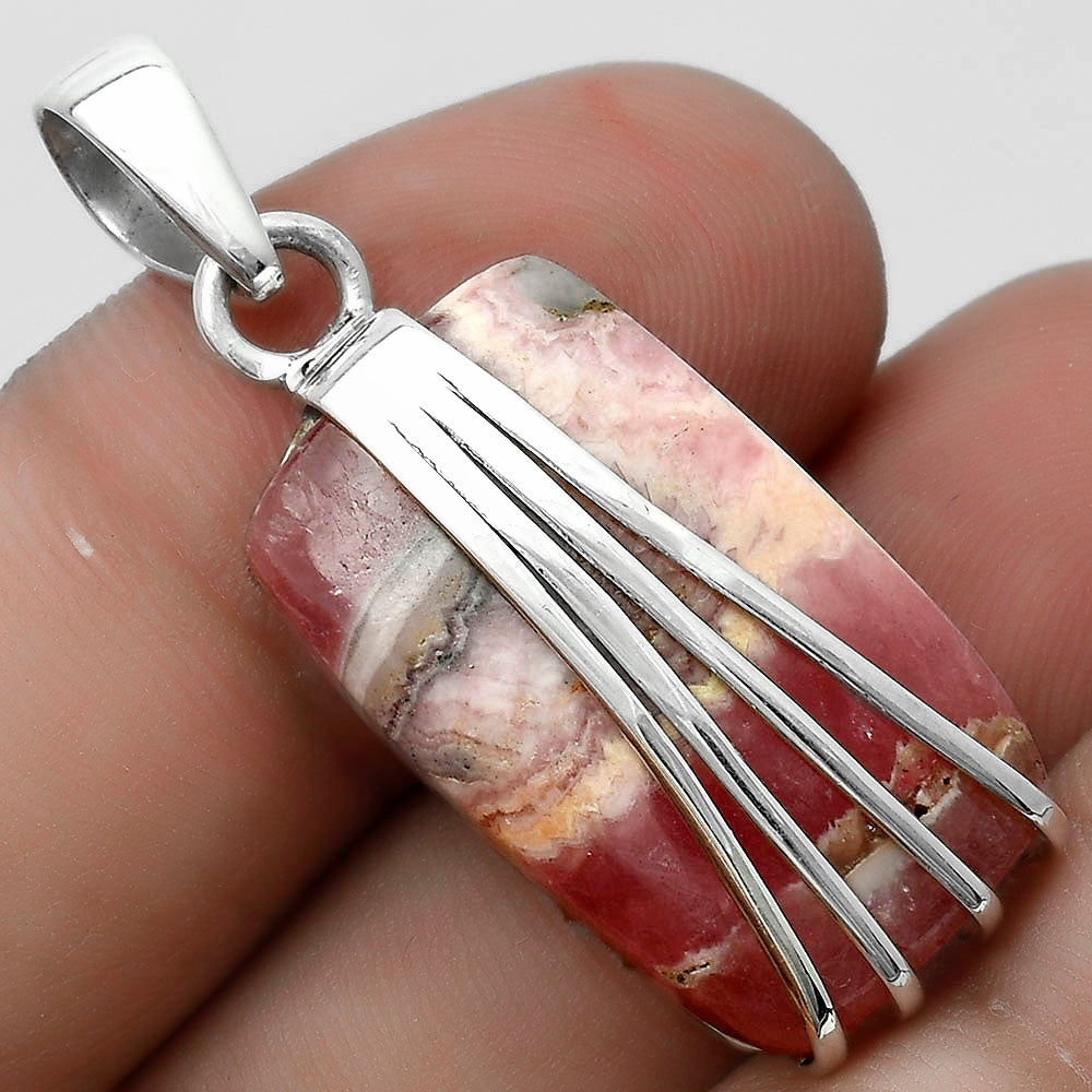 Natural Rhodochrosite Argentina Pendant P-1302 SDP121003