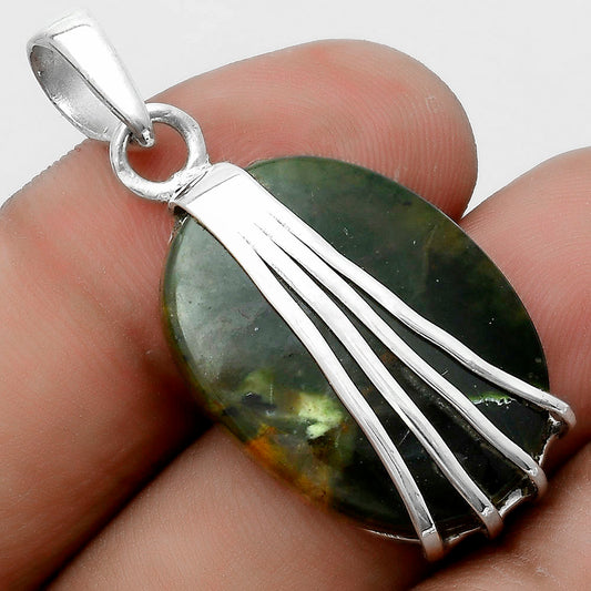 Natural Chrome Chalcedony Pendant P-1302 SDP121007