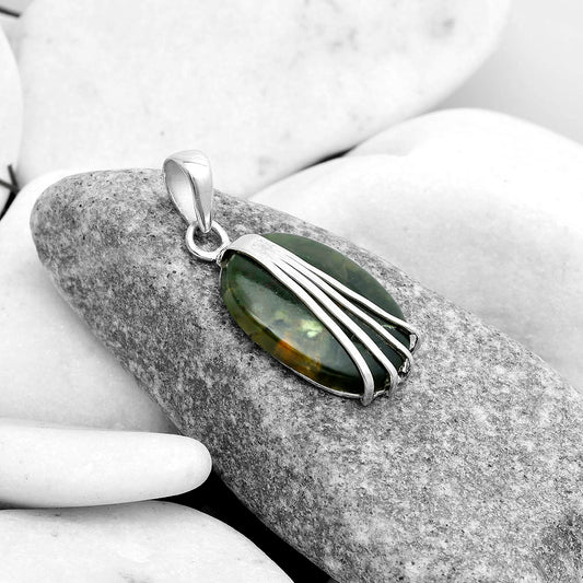 Natural Chrome Chalcedony Pendant P-1302 SDP121007