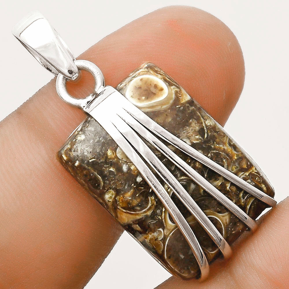 Natural Turtella Jasper - USA Pendant P-1302 SDP121010