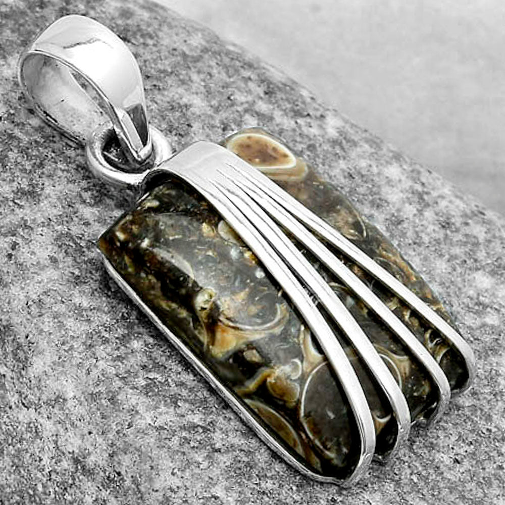 Natural Turtella Jasper - USA Pendant P-1302 SDP121010