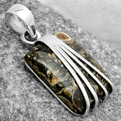 Natural Turtella Jasper - USA Pendant P-1302 SDP121010