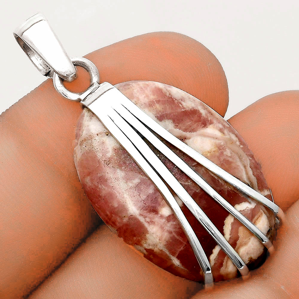 Natural Rhodochrosite Argentina Pendant P-1302 SDP121011