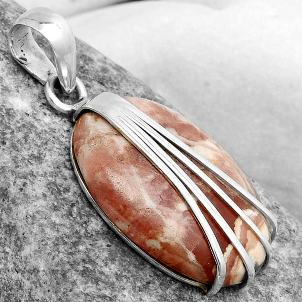 Natural Rhodochrosite Argentina Pendant P-1302 SDP121011