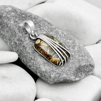 Natural Turtella Jasper - USA Pendant P-1302 SDP121017