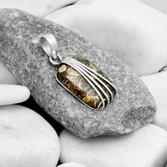 Natural Turtella Jasper - USA Pendant P-1302 SDP121017