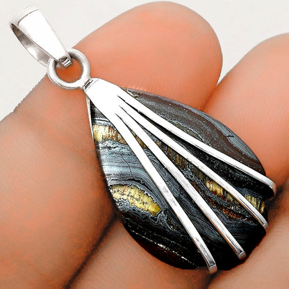 Natural Iron Tiger Eye Pendant P-1302 SDP121023