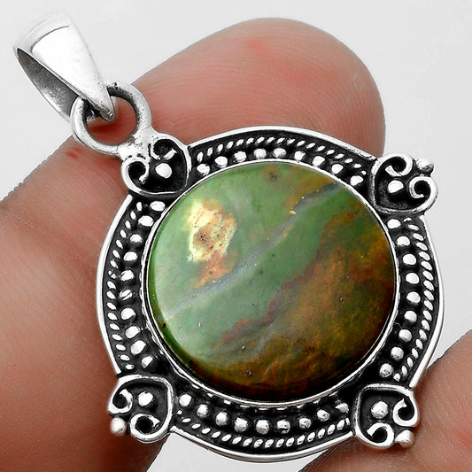 Natural Chrome Chalcedony Pendant P-1040 SDP121025
