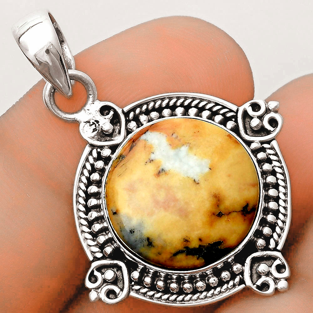 Natural Maligano Jasper - Indonesia Pendant P-1040 SDP121033
