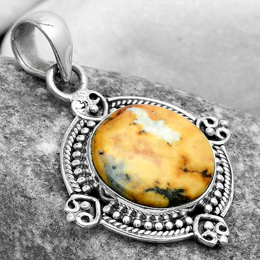 Natural Maligano Jasper - Indonesia Pendant P-1040 SDP121033